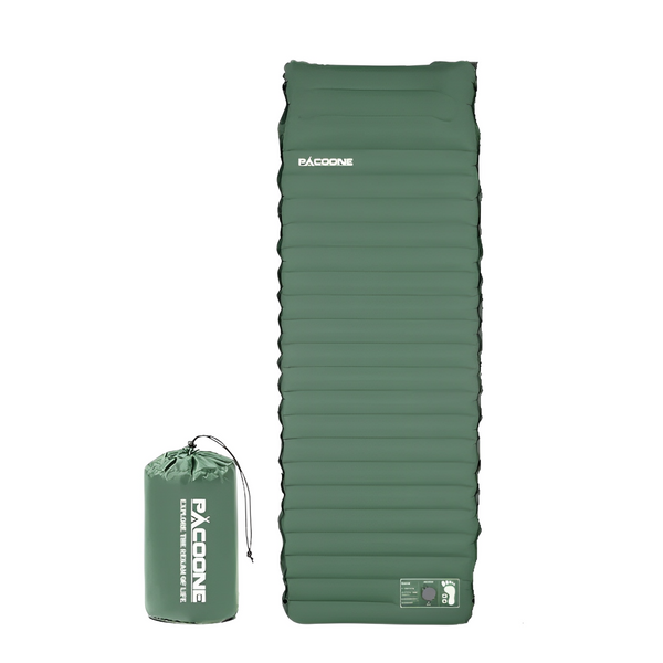 Outdoor Inflatable Mattress with Pillow and Built In Inflator Pump