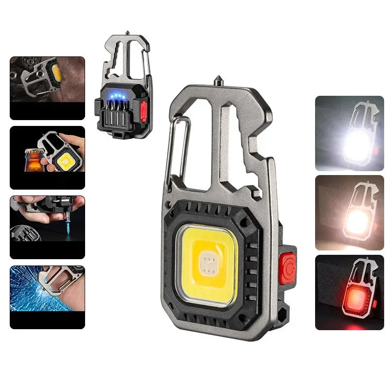 Camping Mini LED Flashlight - Multifunction Pocket USB