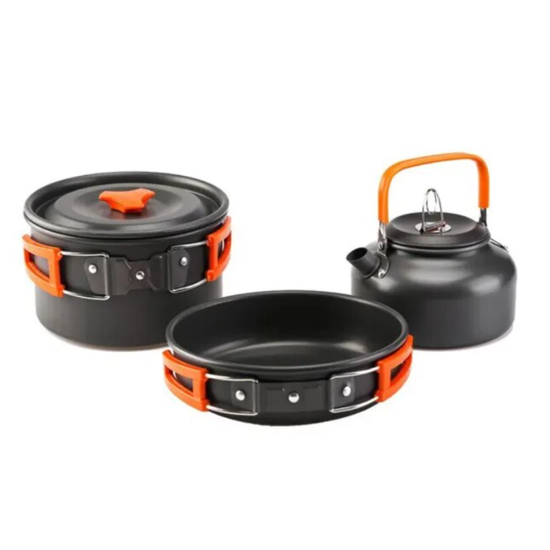 Camping Pots & Pan Outdoor Cookware Set