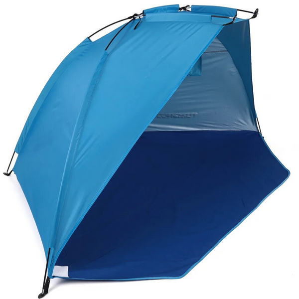 Beach tent ultralight with UV-protective fabric, designed for 2-3 people, ideal for outdoor activities like beach trips, picnics, or fishing.